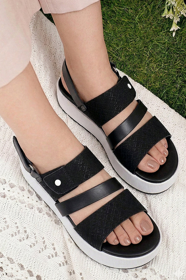 Black Platform Sandal WSA000301