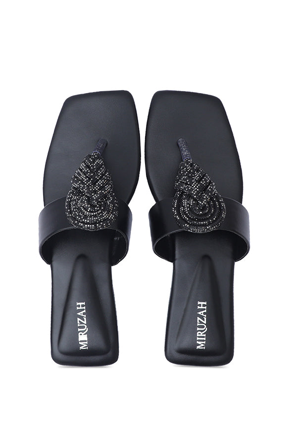 Black Chappal WSL000101