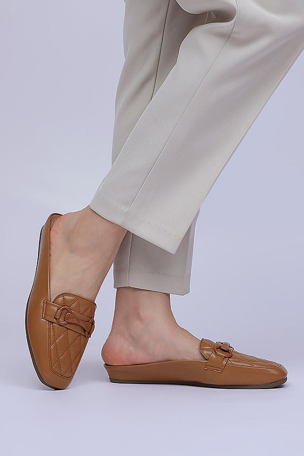 Women Comfortable Back Less  Tan WBL000433