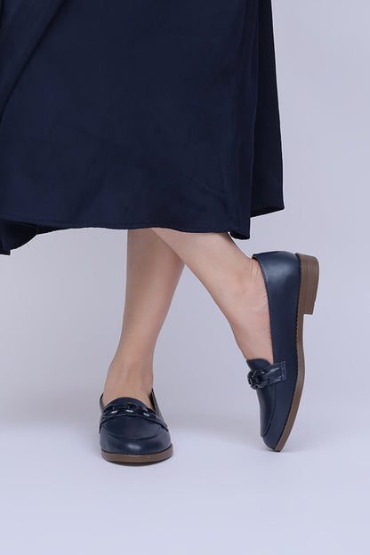 Women Moccasin Navy Blue WMC001309