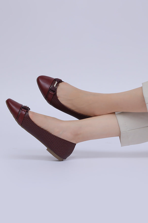 Women Ballerina Maroon WBA000607