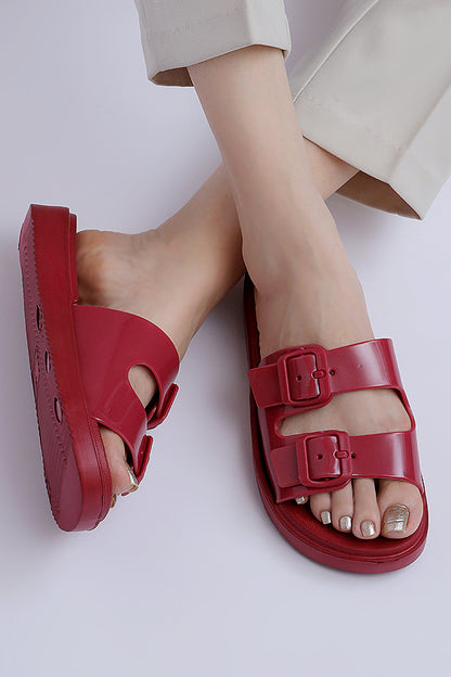 Women Maroon Slider WWS000207