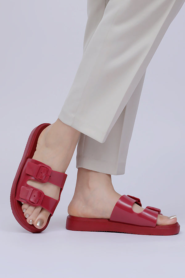 Women Maroon Slider WWS000207
