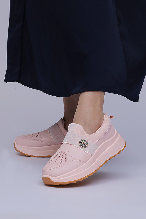 Women Stylish Slip on (Pink) WSO000232