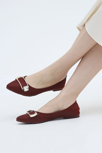 Women Ballerina Maroon WBA000307