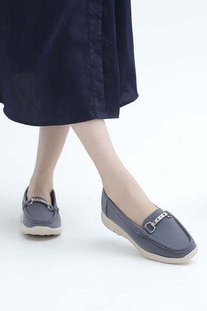Women Extreme Comfortable Moccasin Grey WMC000406