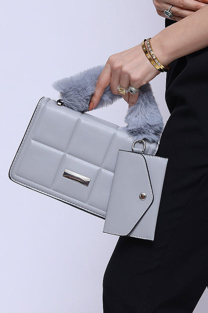 Trendy and Casual hand bag Blue WBB000421