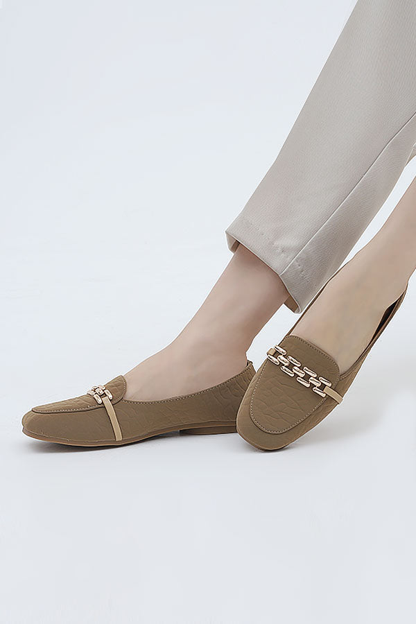 Women Moccasin Beige WMC001105