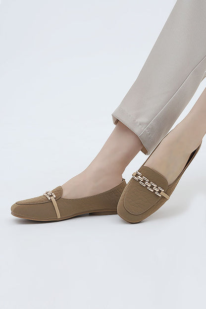Women Moccasin Beige WMC001105