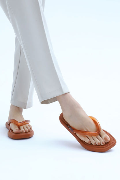 Flip & Go Women Flip Flop  (Brown) WFF000202