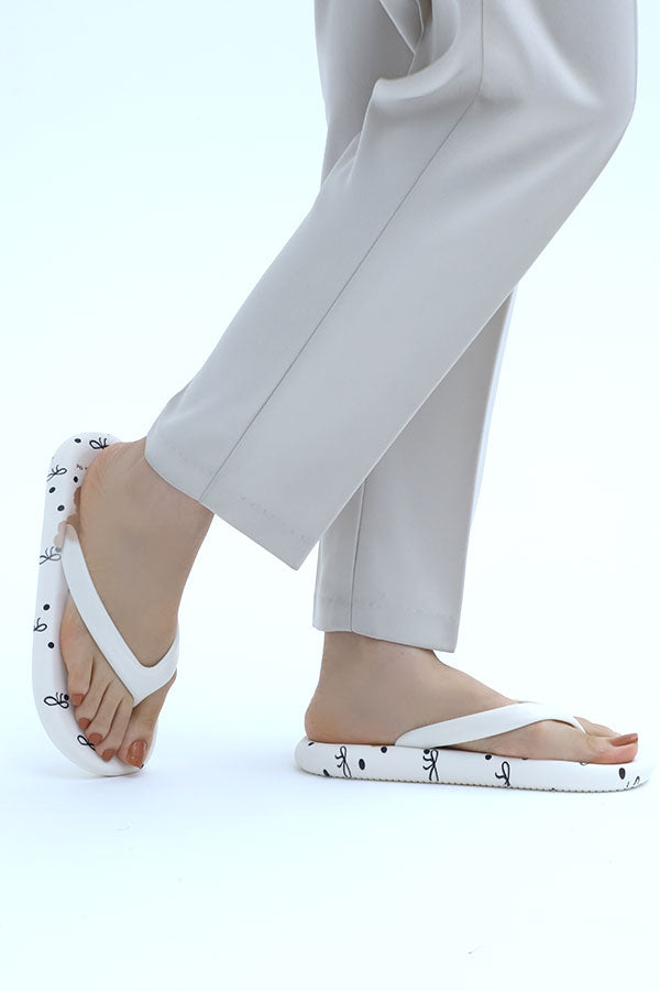 Flip & Go  Women Flip Flop  (Off White) WFF000328