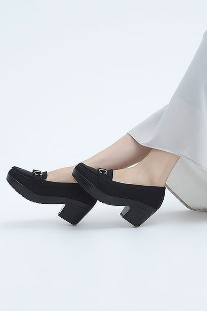 Women Moccasin Black WMC000201