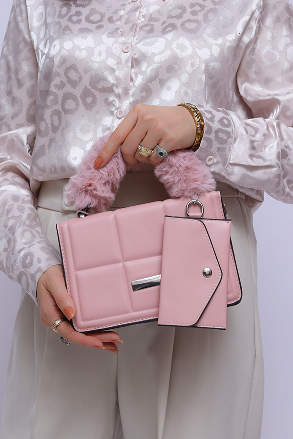 Trendy and Casual hand bag Pink WBB000432