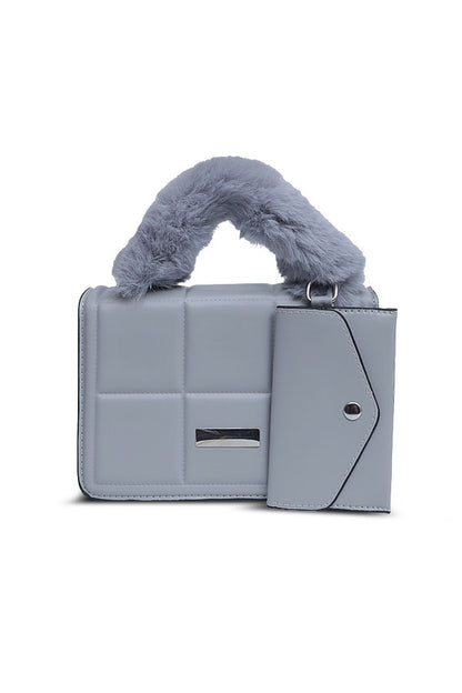 Trendy and Casual hand bag Blue WBB000421