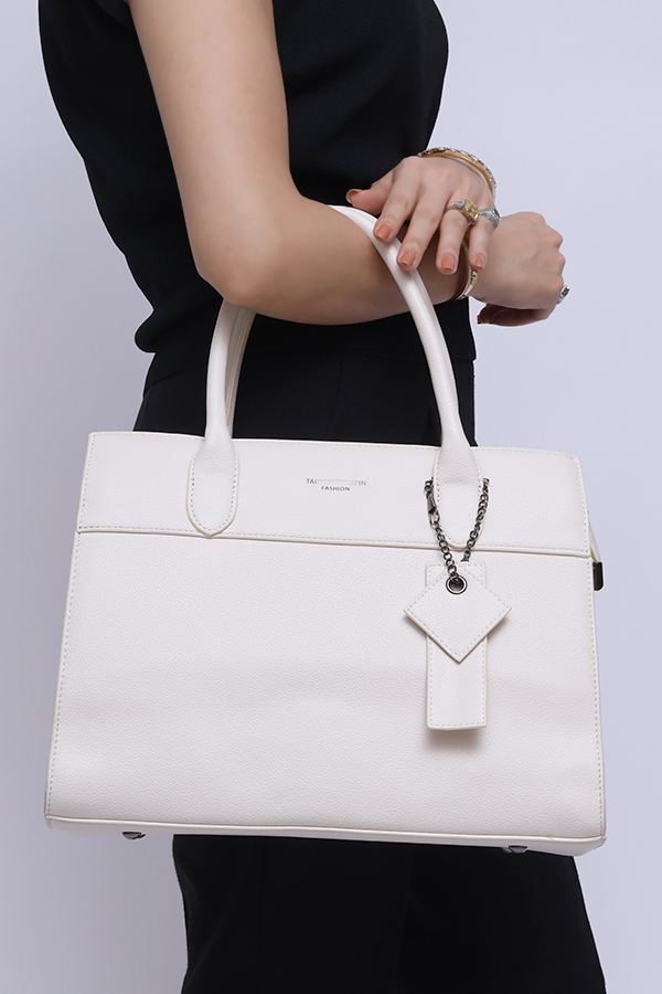 Formal Hand Bag in Off white WSB000328