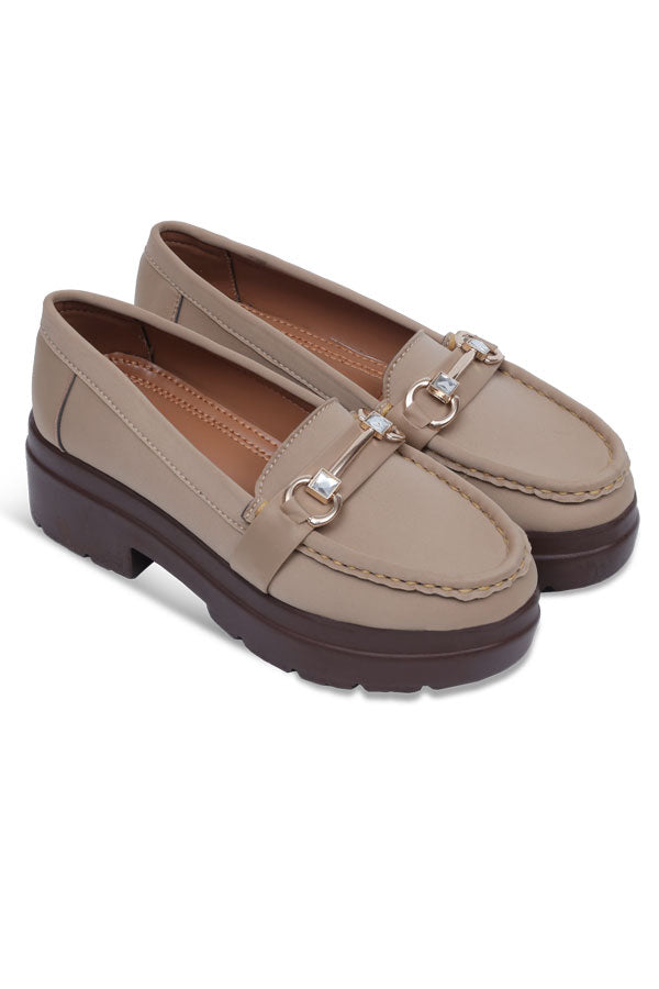 Women Camel Moccasin Sole View Pakistan – Miruzah