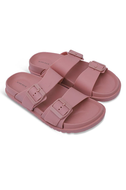Flip & Go women Double Strap Slider (Tea Pink) WWS000332