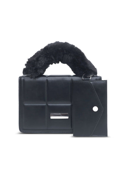 Trendy and Casual hand bag Black WBB000401