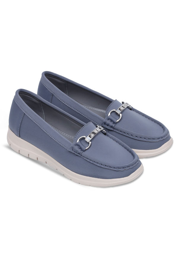Women Extreme Comfortable Moccasin Grey WMC000406