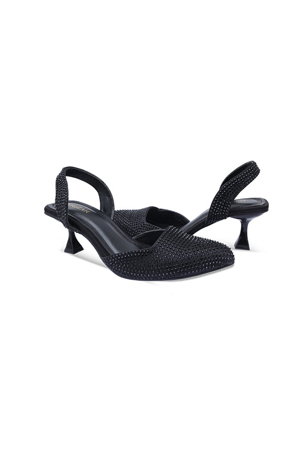 Black Diamond Slingbacks  WSA001001
