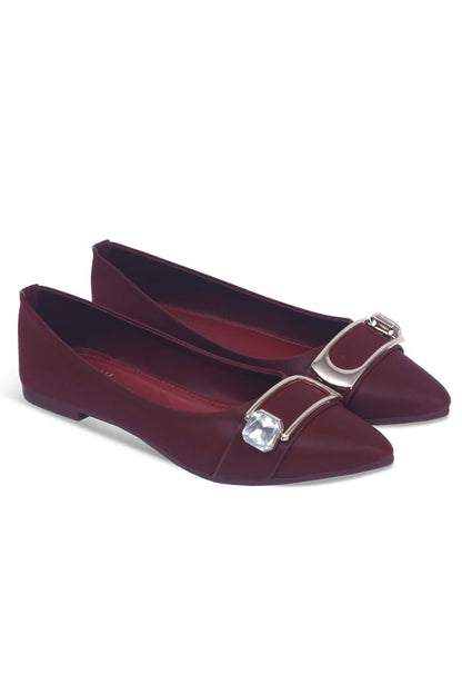 Women Ballerina Maroon WBA000307