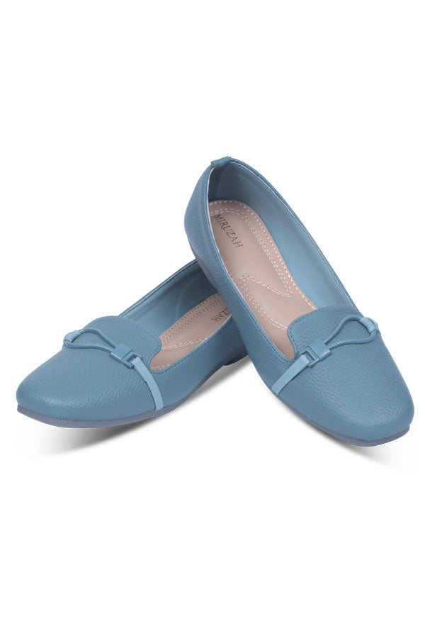 Women Sky Blue Moccasin Back View Pakistan – Miruzah