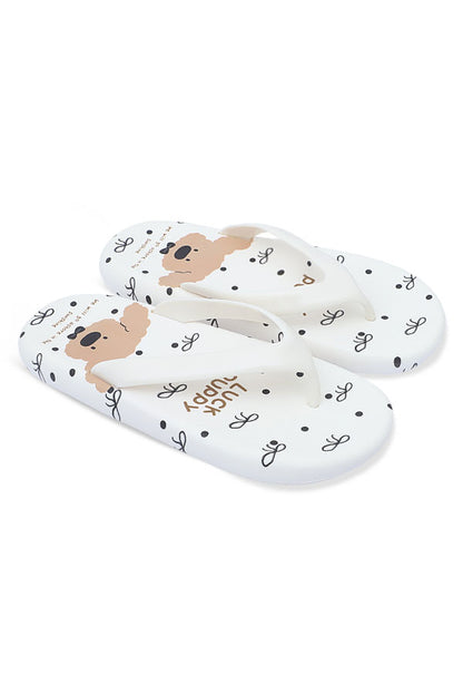 Flip & Go  Women Flip Flop  (Off White) WFF000328