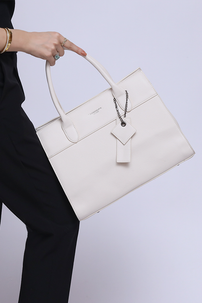 Formal Hand Bag in Off white WSB000328