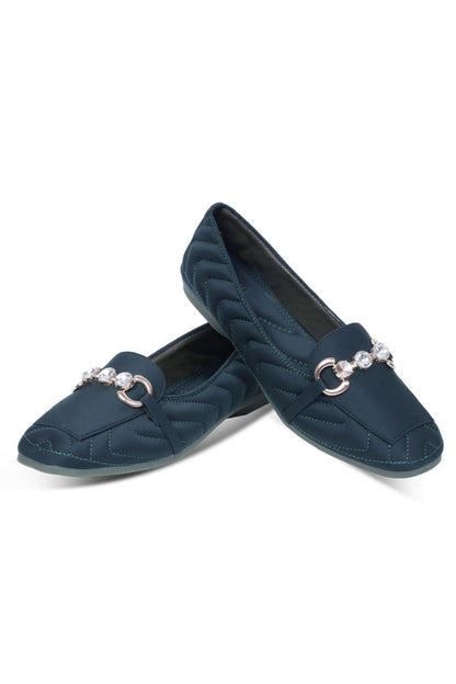 Women Moccasin Sea Green WMC000622