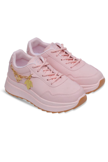 Women Lace up (Pink) WLU000213