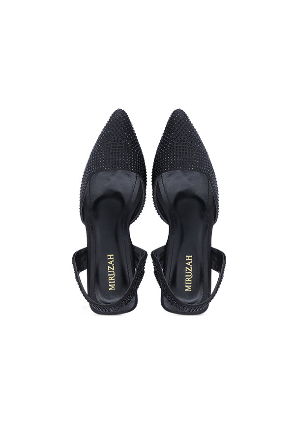 Black Diamond Slingbacks  WSA001001