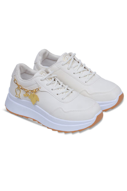 Women Lace up (White) WLU000234