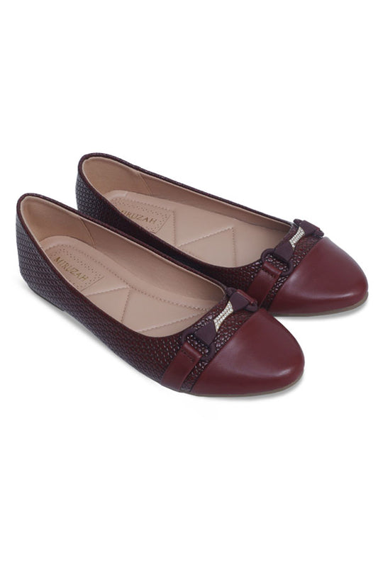 Women Ballerina Maroon WBA000607