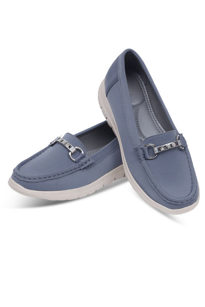 Women Extreme Comfortable Moccasin Grey WMC000406