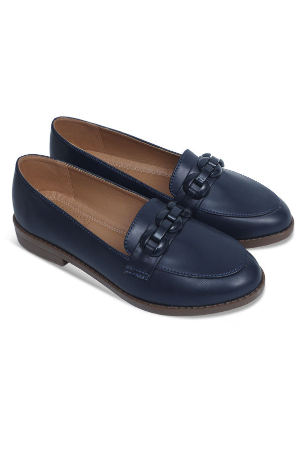 Women Moccasin Navy Blue WMC001309