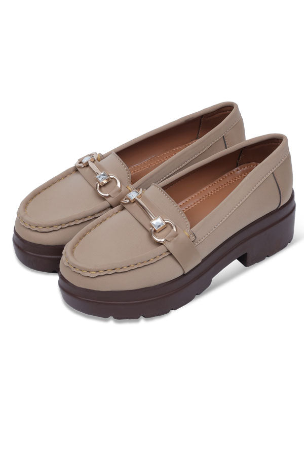 Women Camel Moccasin Casual Shoes Pakistan – Miruzah