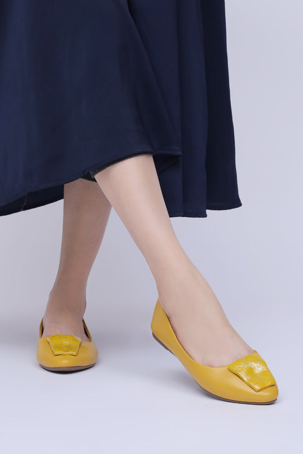 Women Ballerina Yellow WBA000535