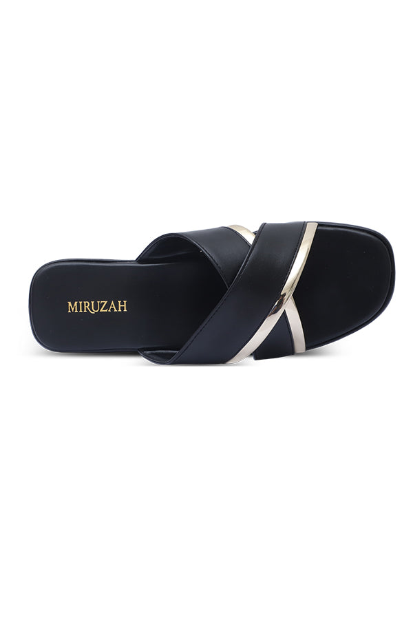 Black Platform Slipper WSL000501