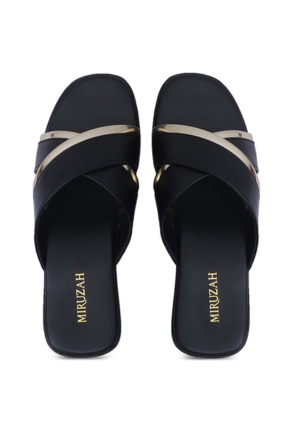 Black Platform Slipper WSL000501