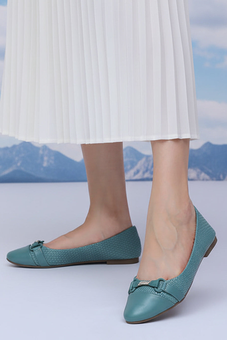 Women Ballerina Mint Green WBA000627