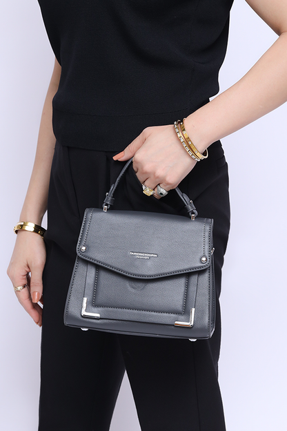 Hand Bag in Boxy style in Black WBB000301