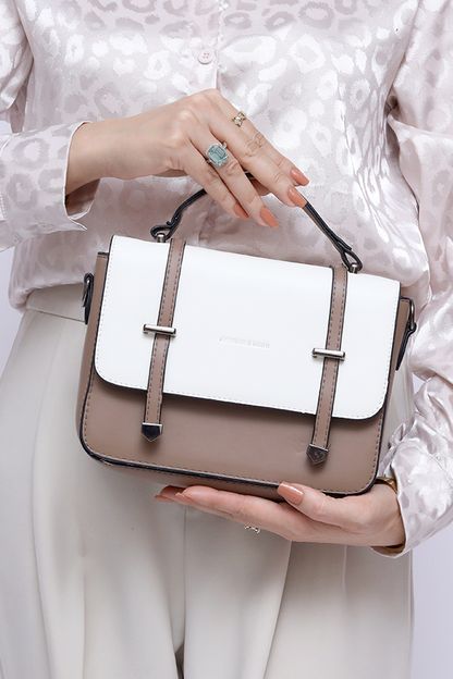 Elegent Casual Handbag in white  WBB000734