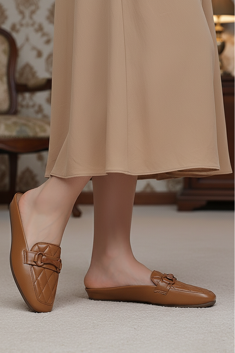 Women Comfortable Back Less  Tan WBL000433
