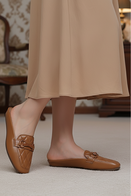 Women Comfortable Back Less  Tan WBL000433