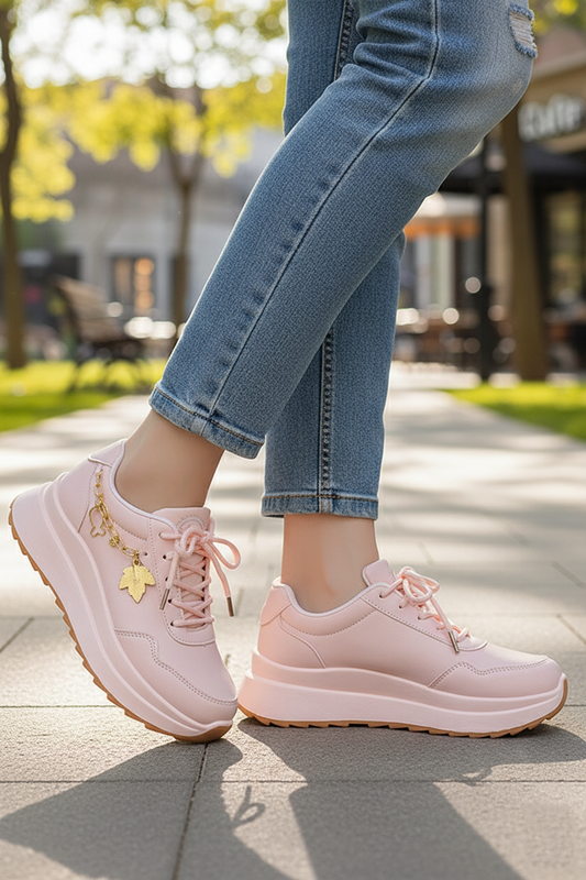Women Lace up (Pink) WLU000213