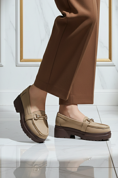 Women Camel Moccasin Casual Shoes Pakistan – Miruzah