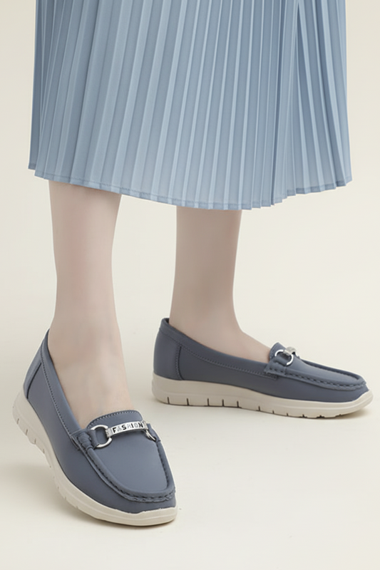 Women Extreme Comfortable Moccasin Grey WMC000406