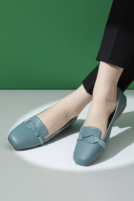 Women Sky Blue Moccasin Casual Shoes Pakistan – Miruzah