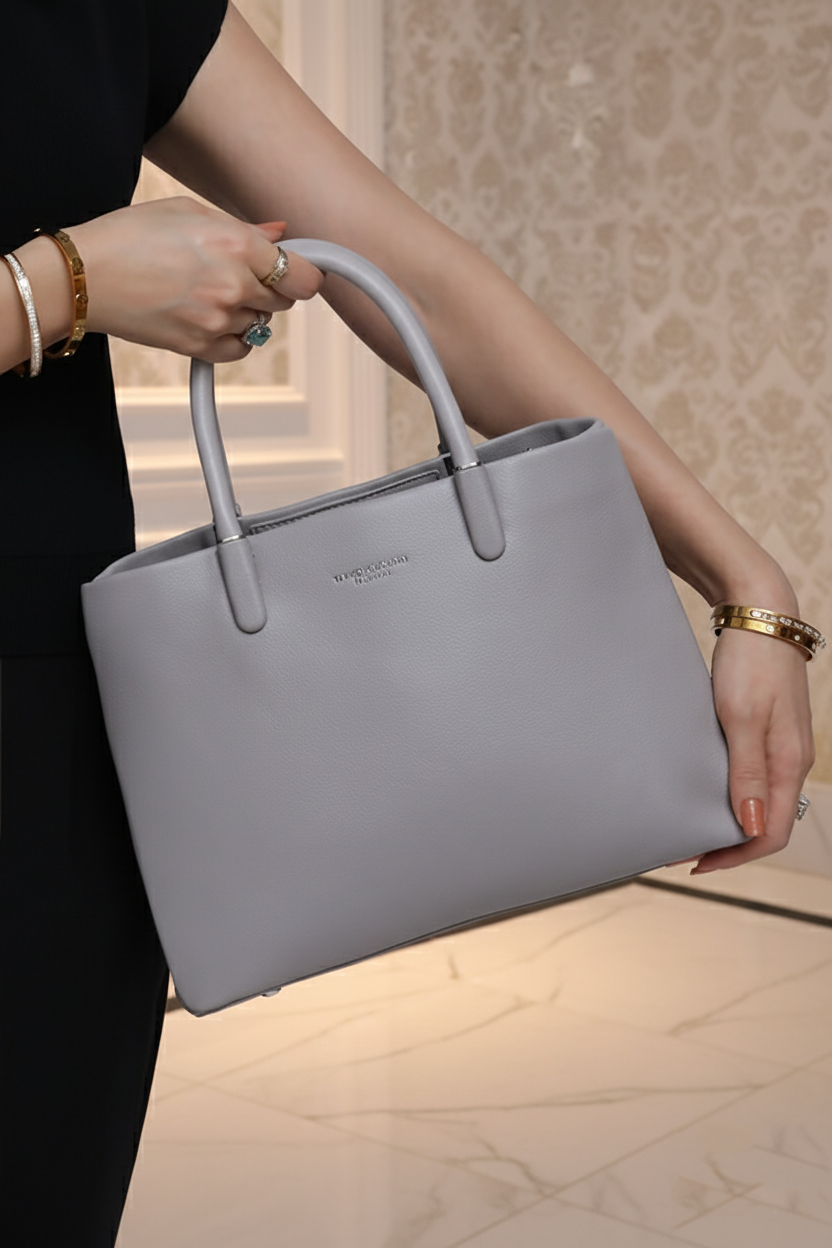 Formal Hand bag in Grey WSB000106
