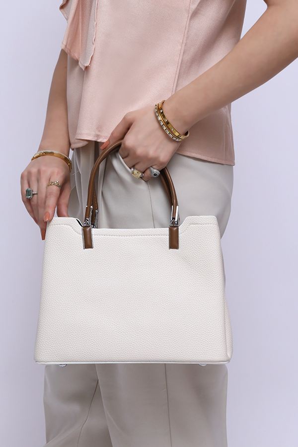 Formal ladies hand bag Off White WSB000528